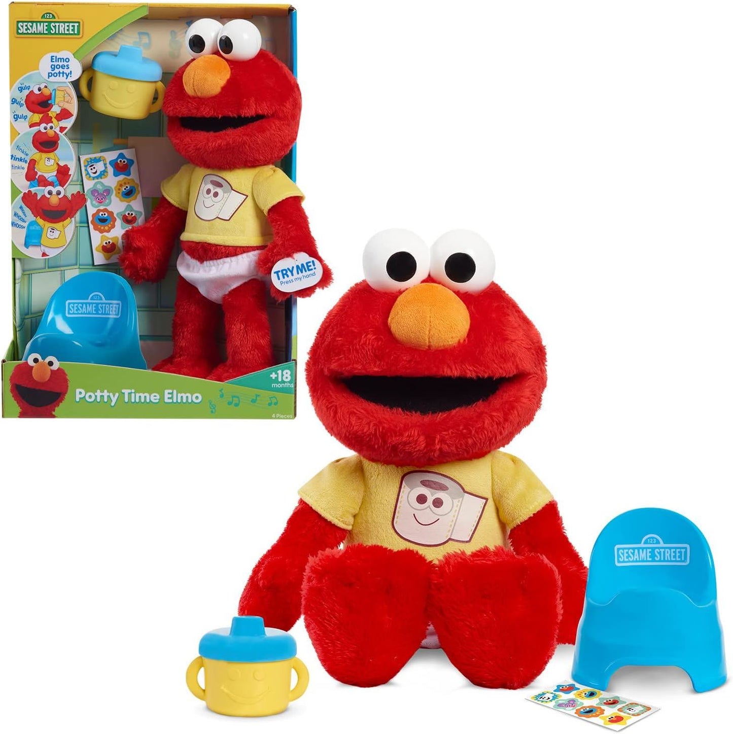 Sesame Street Potty Time Elmo Soft Toy