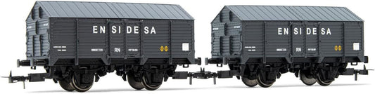 Electrotren R N 2-unit pack 2-axle covered wagons type PX ENSIDESA period III