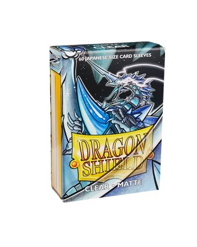 Dragon Shield Matte Clear Japanese size Card Sleeves - 60 Sleeves