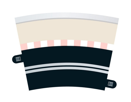 Scalextric Single Lane Radius 3 Curve 22.5? Pack Of 4