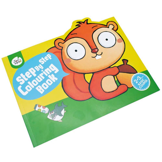 2-3 Years Basic Step By Step Colouring Book