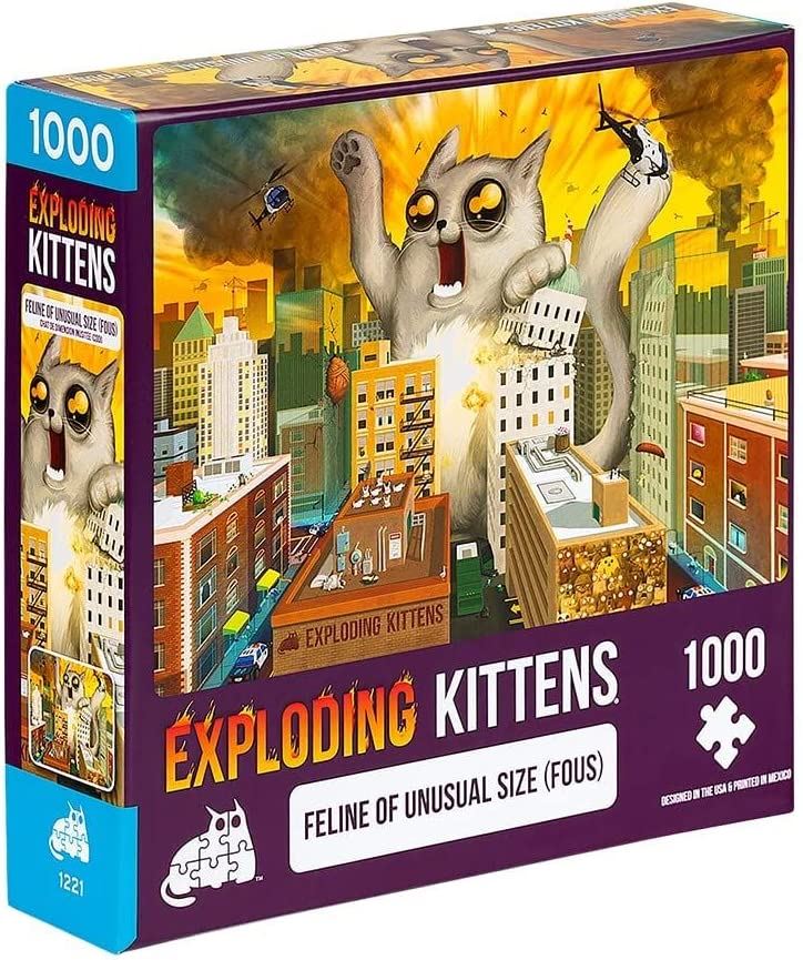 Exploding Kittens Feline Of Unusual Size Jigsaw Puzzle - 1000 Pieces
