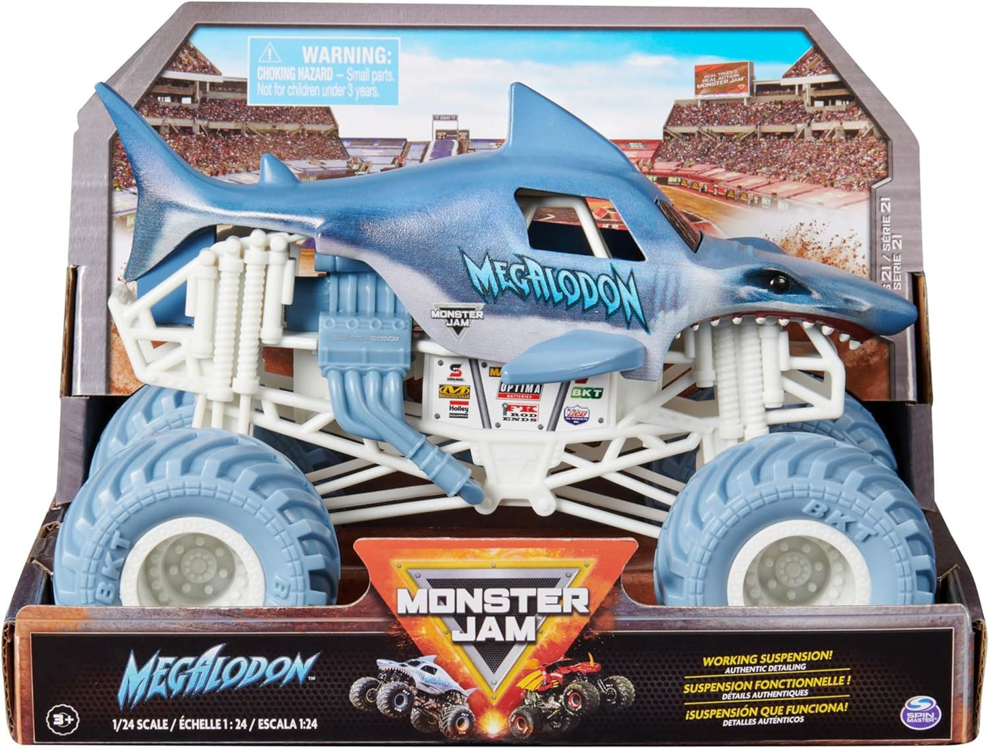 Monster Jam 1:24 Die Cast Megalodon	
