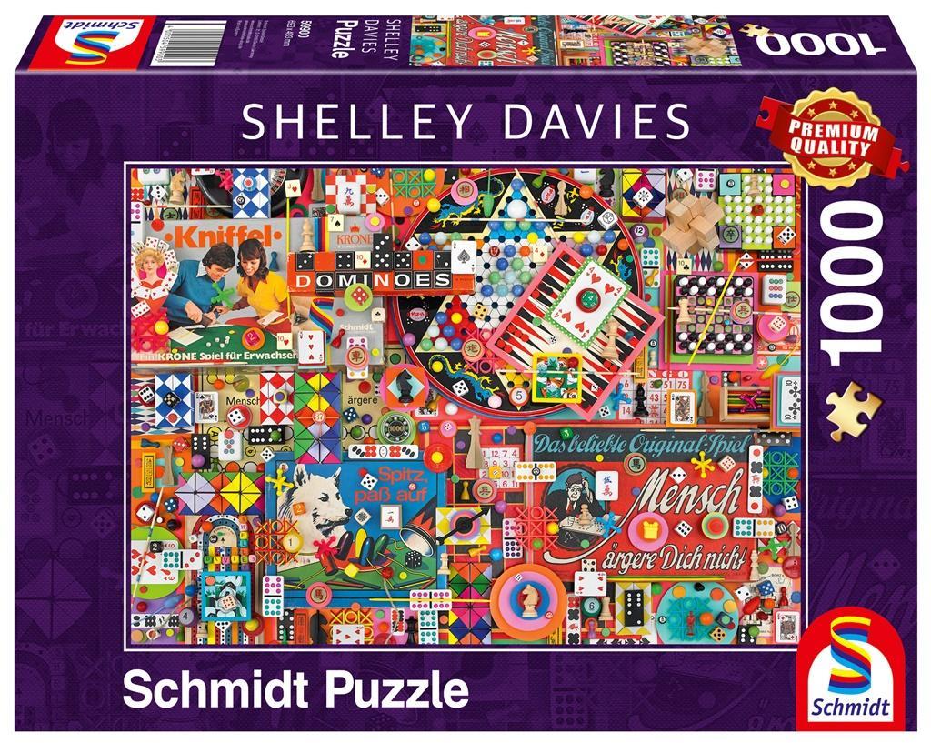 Shelley Davies: Vintage Board Games Jigsaw Puzzle - 1000 Pieces