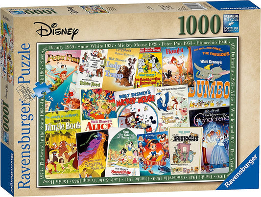 Disney Vintage Movie Poster Jigsaw Puzzle - 1000 Pieces