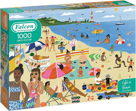 Falcon Contemporary Life?? A Beach Jigsaw Puzzle - 1000 Pieces