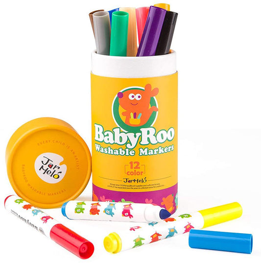 12 Coloured Washable Markers