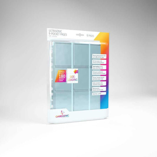 Gamegenic Ultrasonic 9-Pocket Pages Sideloading 10 Sheet Pack