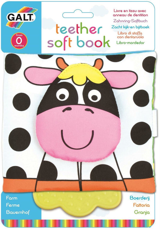 Galt Toys - Teether Soft Farm Book First Years Toy