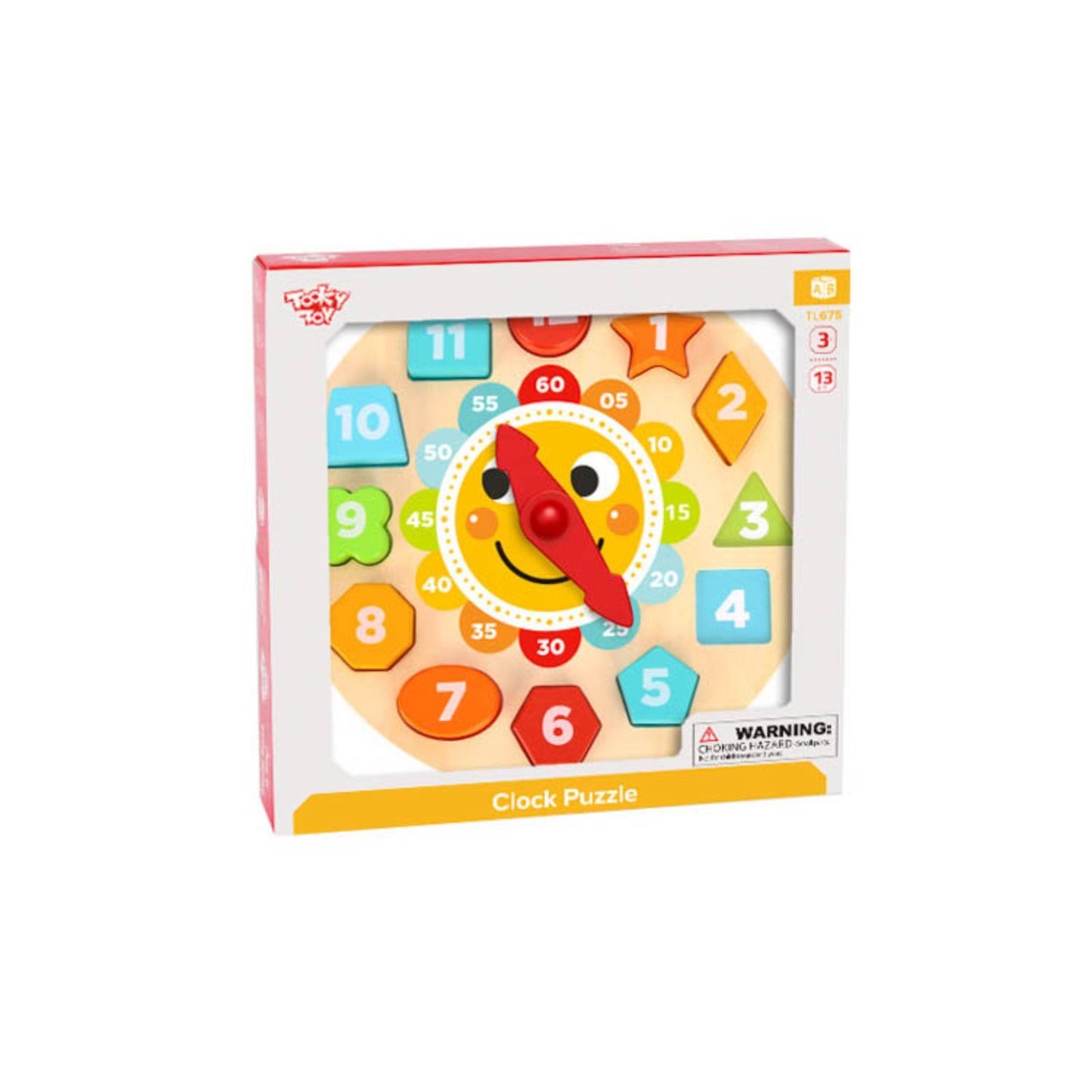 Tooky Toy Wooden Clock Puzzle
