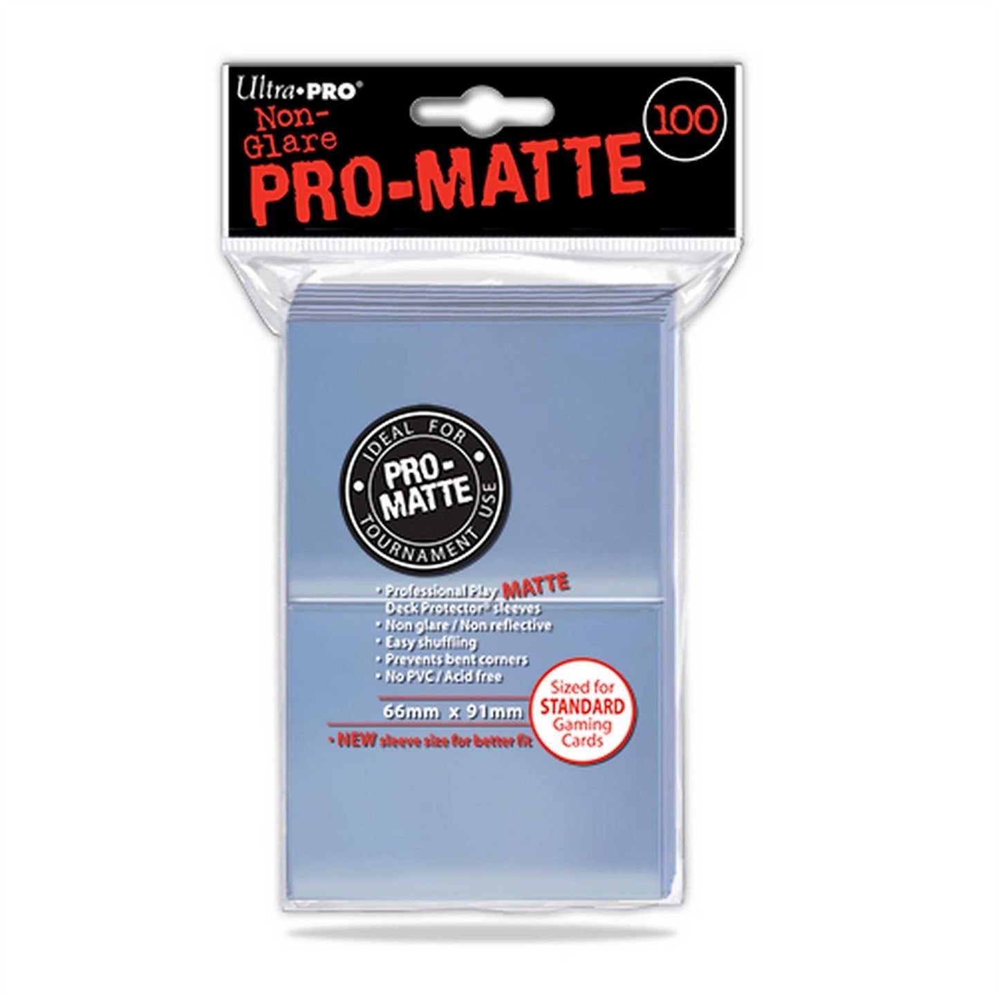 Ultra Pro Matte Clear Standard DPD 100 Sleeves