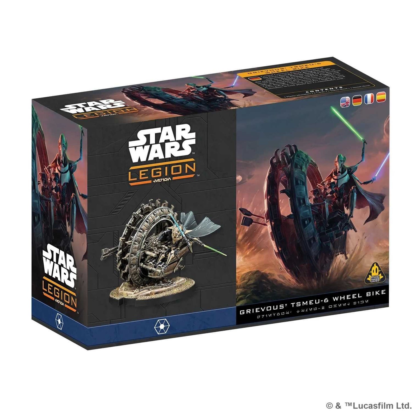 Star Wars: Legion - General Grievous' TSMEU-6 Wheel Bike Miniatures