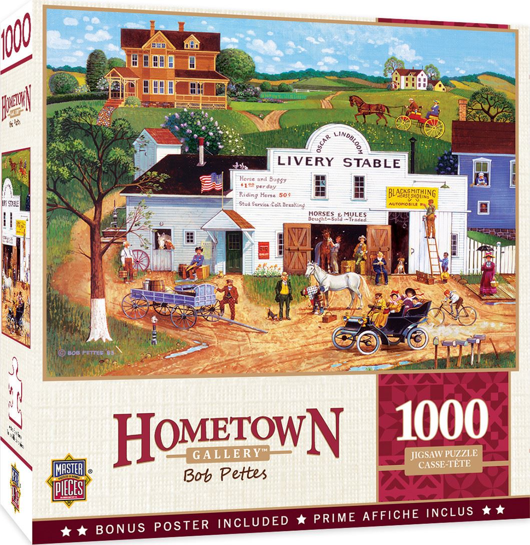 Masterpieces Puzzle Hometown Gallery Changing Times Puzzle 1000 piece jigsaw puzzle