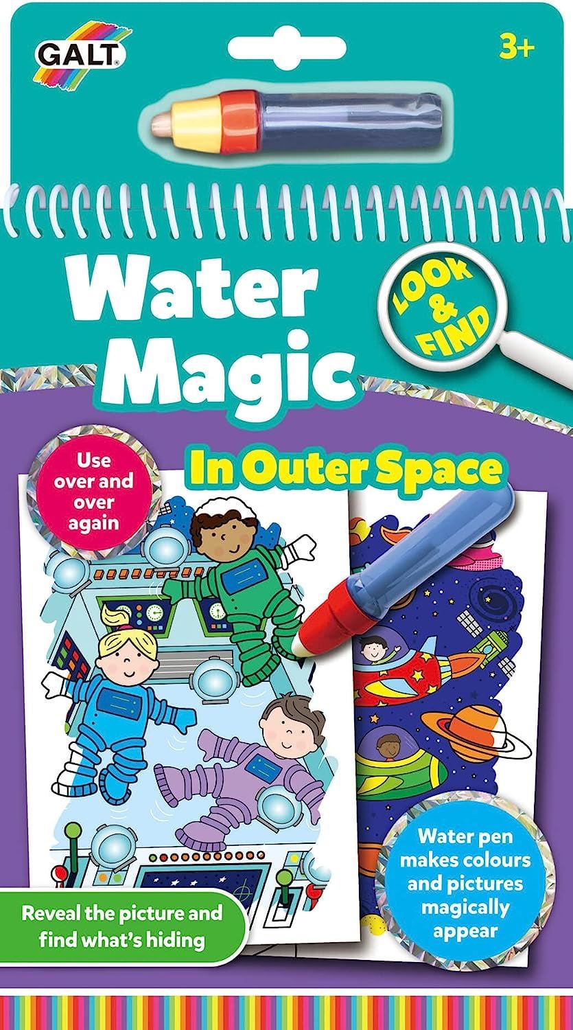 Galt Toys - Water Magic: Look and Find - In Outer Space Colouring Book