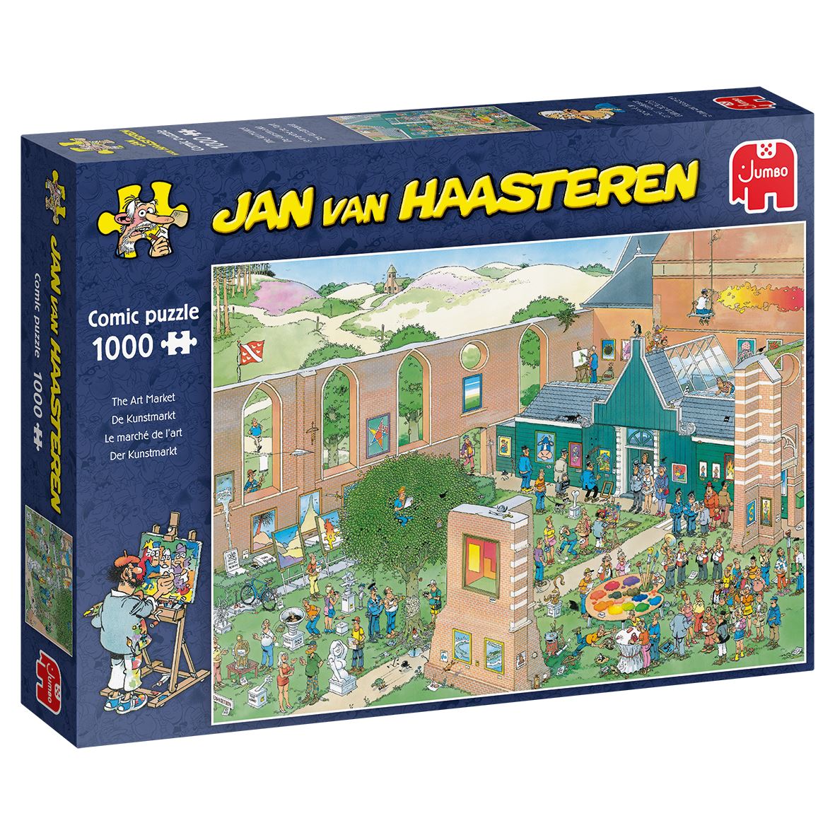Jumbo Jan Van Haasteren The Art Market Jigsaw Puzzle - 1000 Pieces