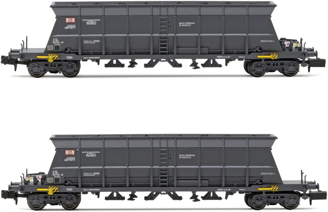 Arnold SNCF 2-unit pack 4-axle coal hopper wagons Faoos SGW