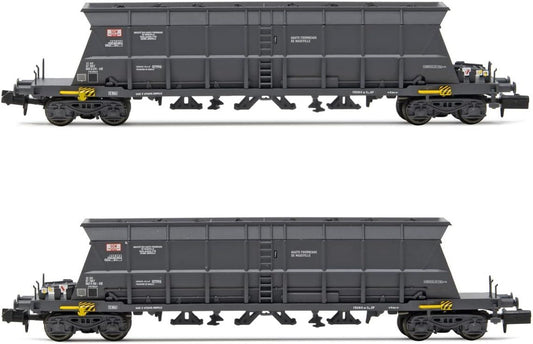 Arnold SNCF 2-unit pack 4-axle coal hopper wagons Faoos SGW