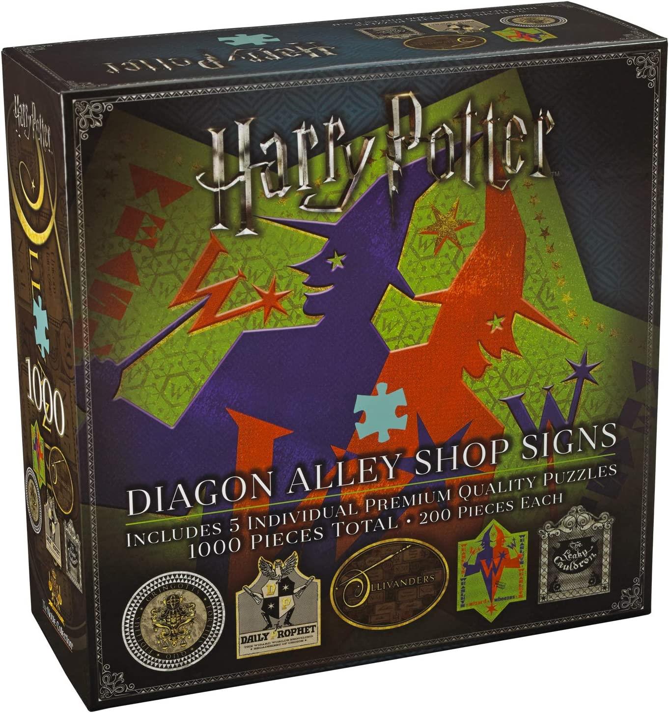5x Diagon Alley 200pc Jigsaw Puzzles By Noble Collection	