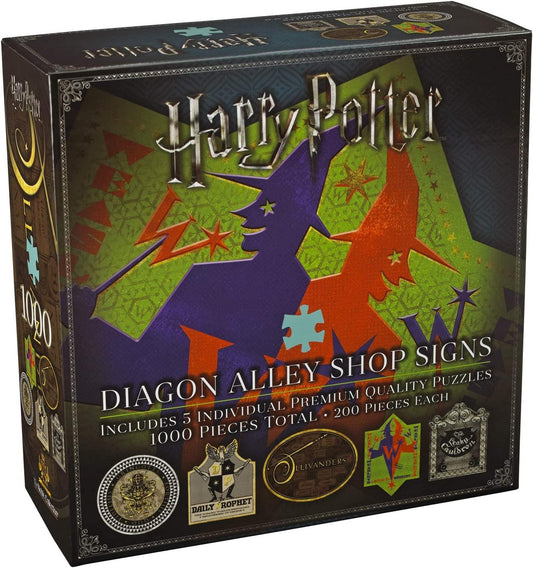 5x Diagon Alley 200pc Jigsaw Puzzles By Noble Collection	