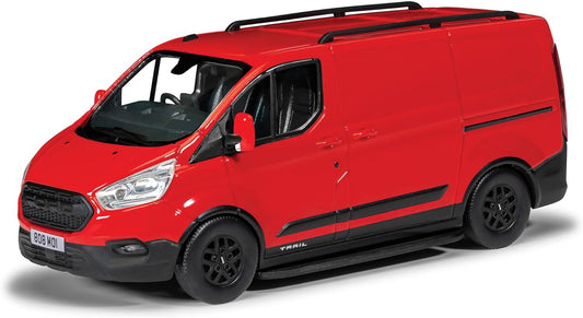 Corgi Ford Transit Custom Trail, Race Red Van