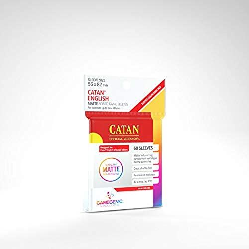 Gamegenic MATTE Catan Sized 56 x 82 mm - 60 Sleeves