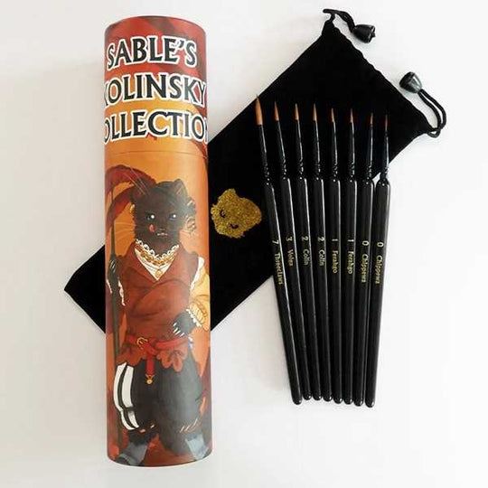 Kolinsky Sable Brush Set (8 brushes) Chronicle RPG Accessories