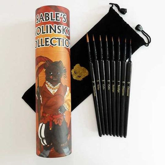 Kolinsky Sable Brush Set (8 brushes) Chronicle RPG Accessories