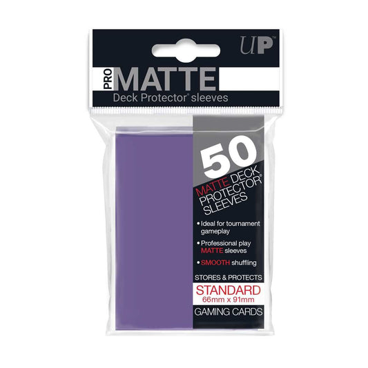 Ultra Pro Matte 50 Deck Protectors - Purple