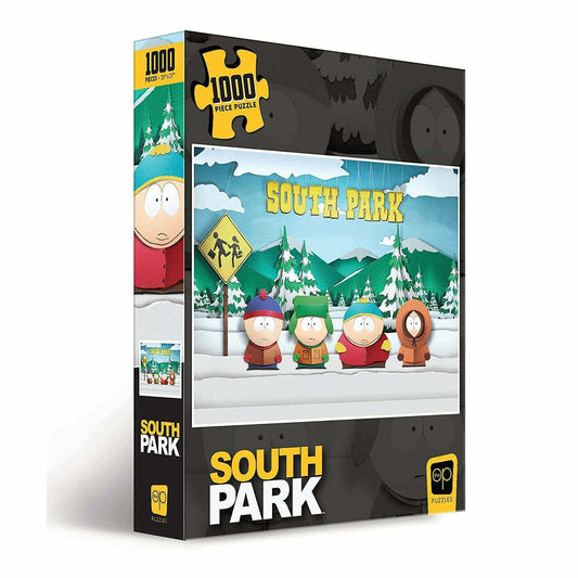 South Park Paper Bus Stop Jigsaw Puzzle - 1000 Pieces