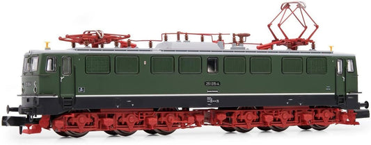 Arnold DR Electric Locomotive Class 251 green livery with Red Chassis Period IV