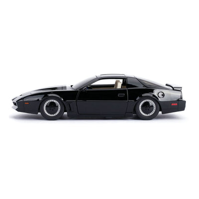 Knight Rider Hollywood Rides Kitt 1982 Pontiac Firebird Trans Am Die-Cast Toy Muscle Car 1:24 Scale Black (253255000)