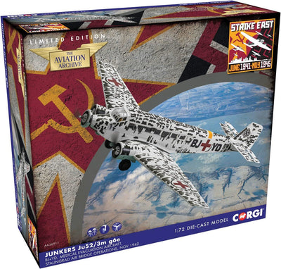 Corgi Junkers Ju-52/3M Air Ambulance BM+AA Stalingrad Russia Winter 1942/43 Diecast Model
