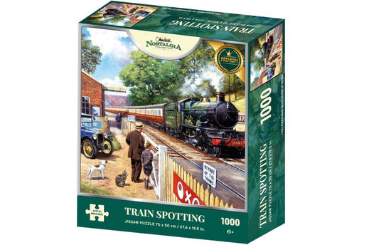 Nostalgia Collection Train Spotting 1000 Piece Jigsaw Puzzle	