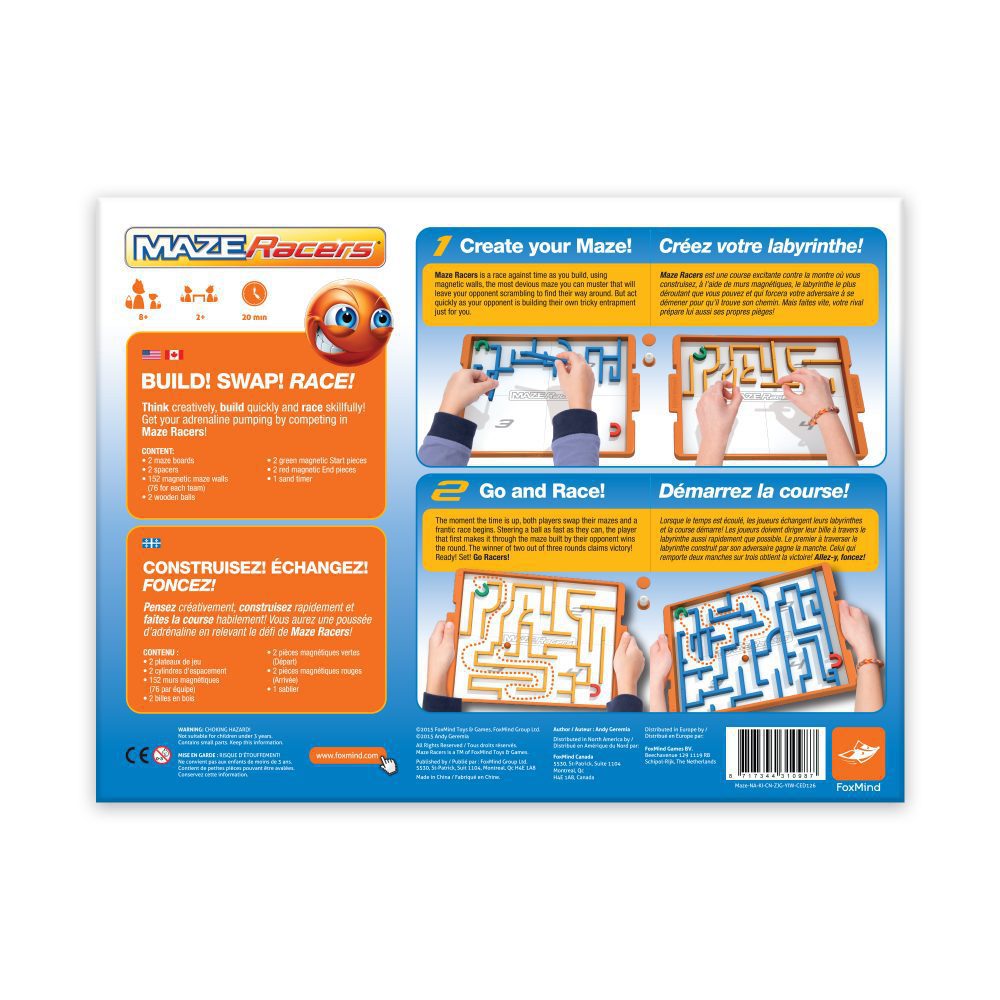 Maze Racers Board Game	
